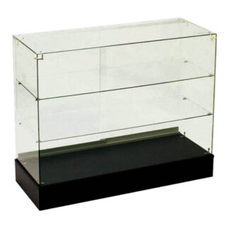 Frameless Display Case Knocked Down - Black