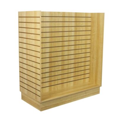 4' Knocked Down Slatwall Gondola Floor Display - Maple