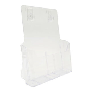 8 1/2" x 11" Grid Literature Holder - Clear