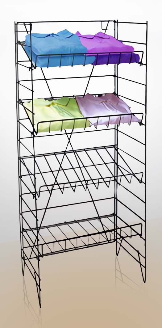 Wire Shelf Display Stand – Black