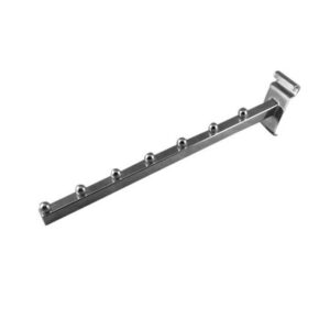 7 Ball Square Tube Grid Waterfall - Chrome