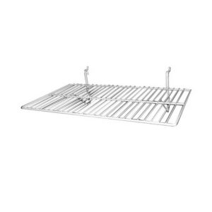 12" D X 24"L Grid & Slat Wire Shelf - White