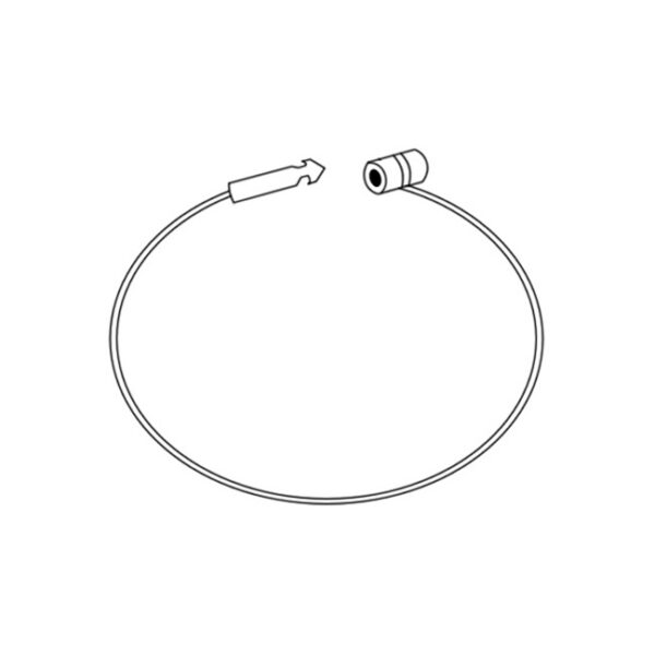 5”L Manual Security Loops – Clear – DJE Store Fixtures