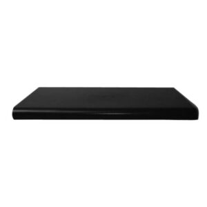 24"  X 13"  Plastic Bullnose Shelf - Black