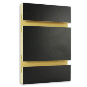 Black Slatwall Panel - 4’H X 8’W