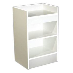Cash Register Stand Knocked Down - White